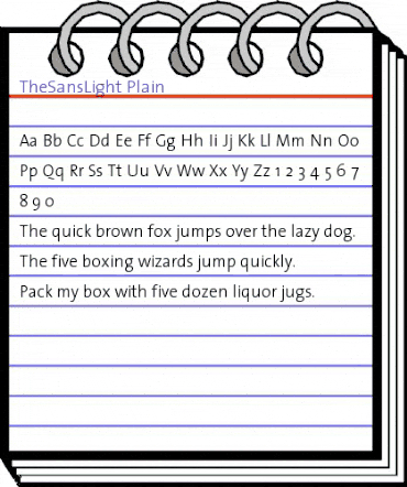 TheSansLight-Plain Regular animated font preview TheSansLight-Plain Regular animated font preview