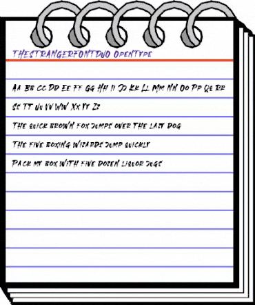 THE STRANGER FONT DUO Regular animated font preview THE STRANGER FONT DUO Regular animated font preview