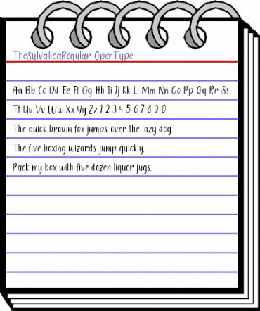 The Sylvatica Regular animated font preview The Sylvatica Regular animated font preview