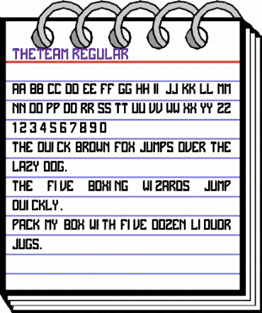 theTeam Regular animated font preview theTeam Regular animated font preview