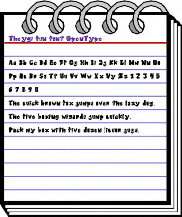 THEYGI Regular animated font preview THEYGI Regular animated font preview