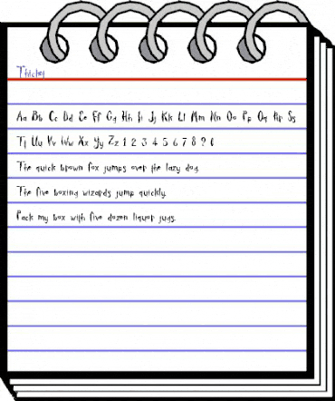 Thicket Regular animated font preview Thicket Regular animated font preview