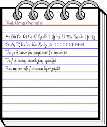 Think Dreams Demo Inline Regular animated font preview Think Dreams Demo Inline Regular animated font preview