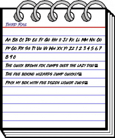 Third Rail - Demo Regular animated font preview Third Rail - Demo Regular animated font preview