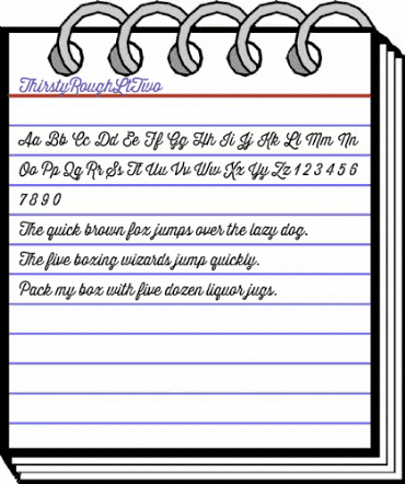 Thirsty Rough Lt Two Regular animated font preview Thirsty Rough Lt Two Regular animated font preview