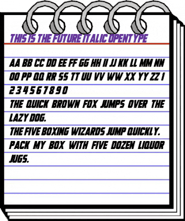 This Is The Future Italic animated font preview This Is The Future Italic animated font preview