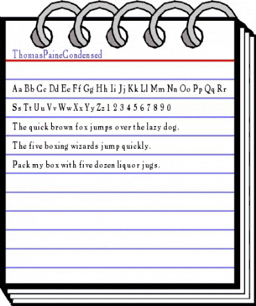 ThomasPaineCondensed Regular animated font preview ThomasPaineCondensed Regular animated font preview