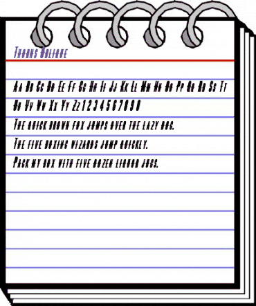 Thorns Oblique animated font preview Thorns Oblique animated font preview