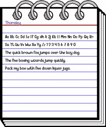 Thorsley Regular animated font preview Thorsley Regular animated font preview