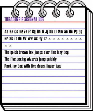 THRASHER Regular animated font preview THRASHER Regular animated font preview