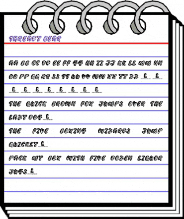 Thready Bear Regular animated font preview Thready Bear Regular animated font preview