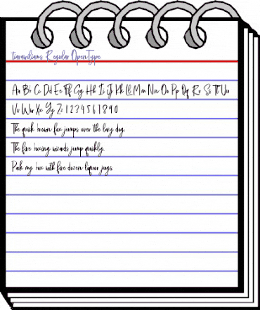 tiara wiliams Regular animated font preview tiara wiliams Regular animated font preview