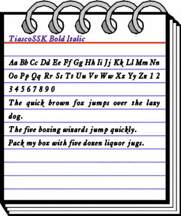 TiascoSSK Bold Italic animated font preview TiascoSSK Bold Italic animated font preview