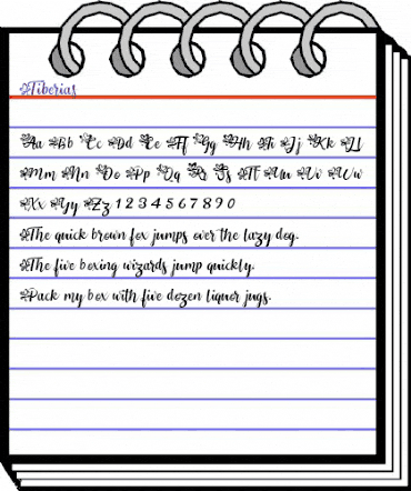 Tiberias Regular animated font preview Tiberias Regular animated font preview