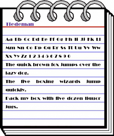 Tiedeman Regular animated font preview