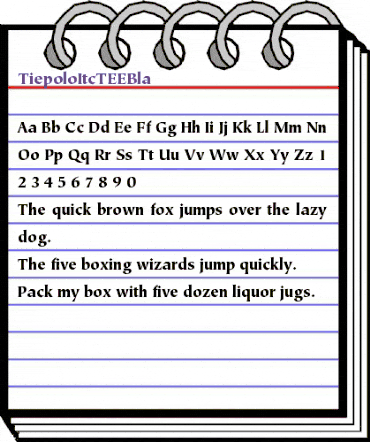 TiepoloItcTEEBla Regular animated font preview TiepoloItcTEEBla Regular animated font preview
