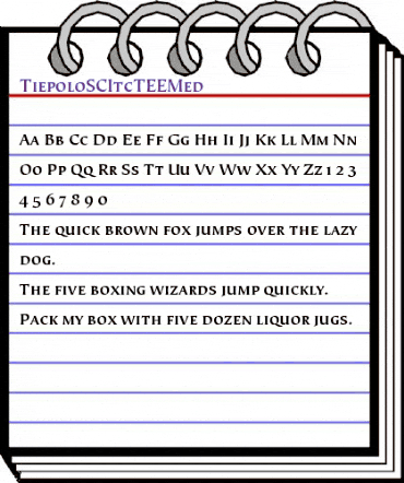 TiepoloSCItcTEEMed Regular animated font preview TiepoloSCItcTEEMed Regular animated font preview