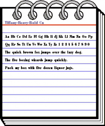 Tiffany-Heavy-Bold Cn Regular animated font preview