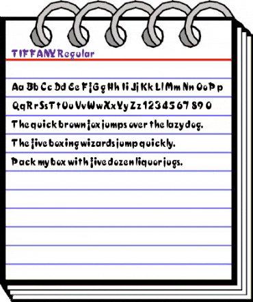 TIFFANY Regular animated font preview TIFFANY Regular animated font preview