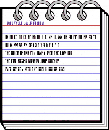 Timberwolf Laser Regular animated font preview Timberwolf Laser Regular animated font preview