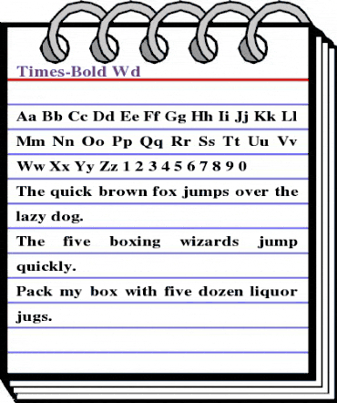 Times-Bold Wd Regular animated font preview Times-Bold Wd Regular animated font preview