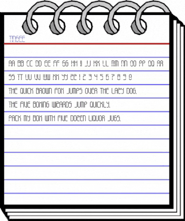 TINGEE Regular animated font preview TINGEE Regular animated font preview