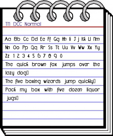 TM DCC Normal animated font preview