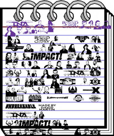 TNA Bound for Glory Regular animated font preview