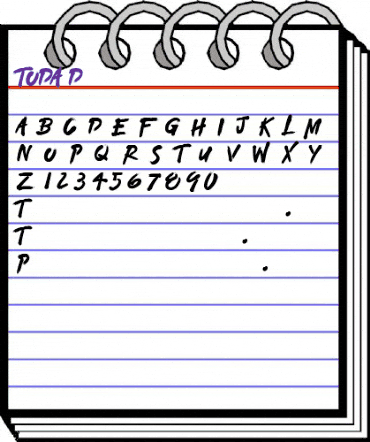 TODA DEMO Regular animated font preview