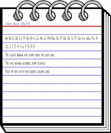 today's special Regular animated font preview today's special Regular animated font preview