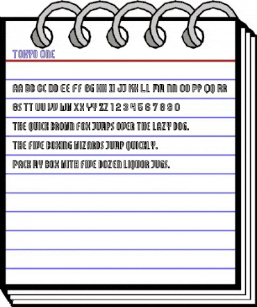 Tokyo One Regular animated font preview