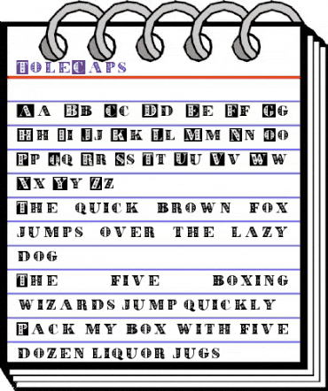ToleCaps Regular animated font preview