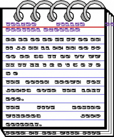 Toledo Filled Roughly Partial Regular animated font preview