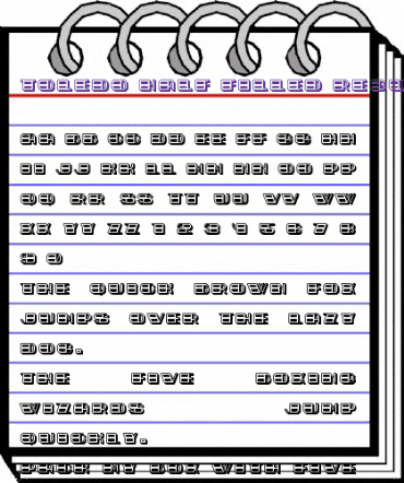 Toledo Half Filled Regular animated font preview