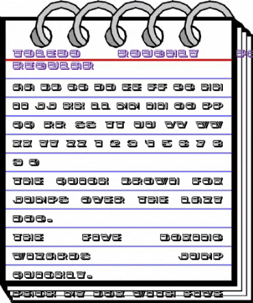 Toledo Roughly Partial Regular animated font preview