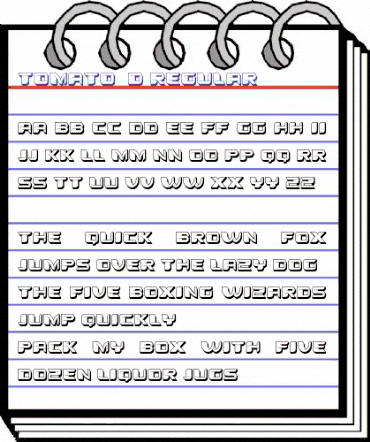 Tomato 3D Regular animated font preview Tomato 3D Regular animated font preview