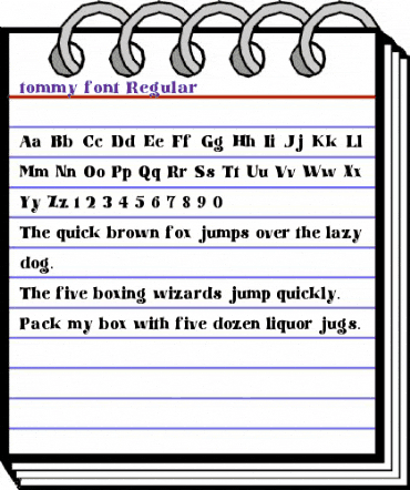 tommy font Regular animated font preview tommy font Regular animated font preview