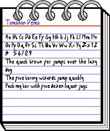 Tomohon Demo Regular animated font preview