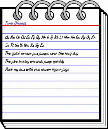 Tony Bhages Tony Bhages animated font preview