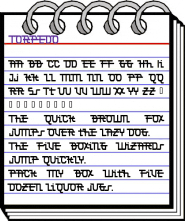 Torpedo Regular animated font preview