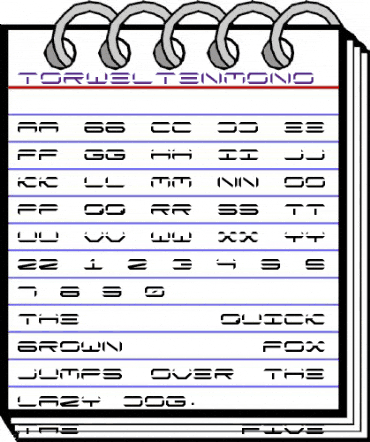 Torwelten Mono animated font preview