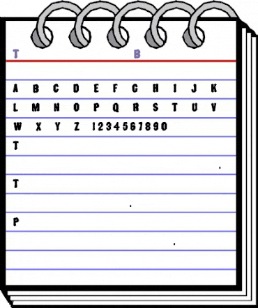 Toscanienne Regular animated font preview