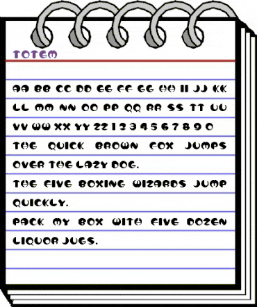 Totem Regular animated font preview