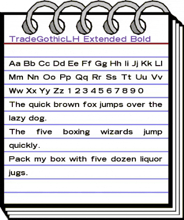 TradeGothicLH-Extended Bold animated font preview TradeGothicLH-Extended Bold animated font preview