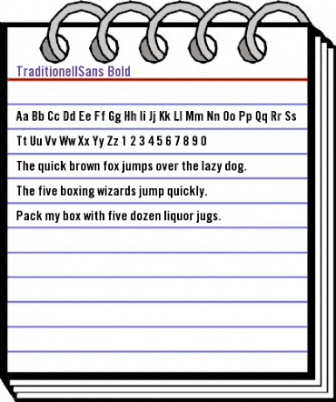 TraditionellSans Bold animated font preview TraditionellSans Bold animated font preview