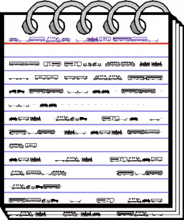 Trains Regular animated font preview