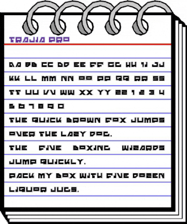 Trajia Pro Pro animated font preview Trajia Pro Pro animated font preview