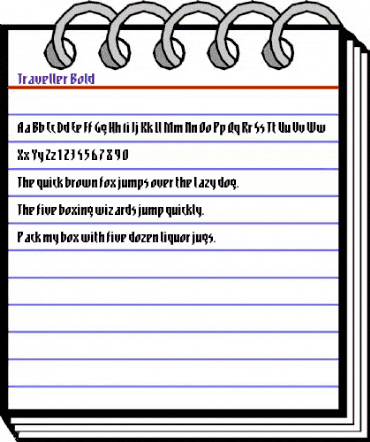 Traveller Bold animated font preview Traveller Bold animated font preview