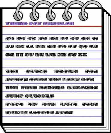 Trend Fat Regular animated font preview