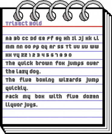 Trisect Bold animated font preview